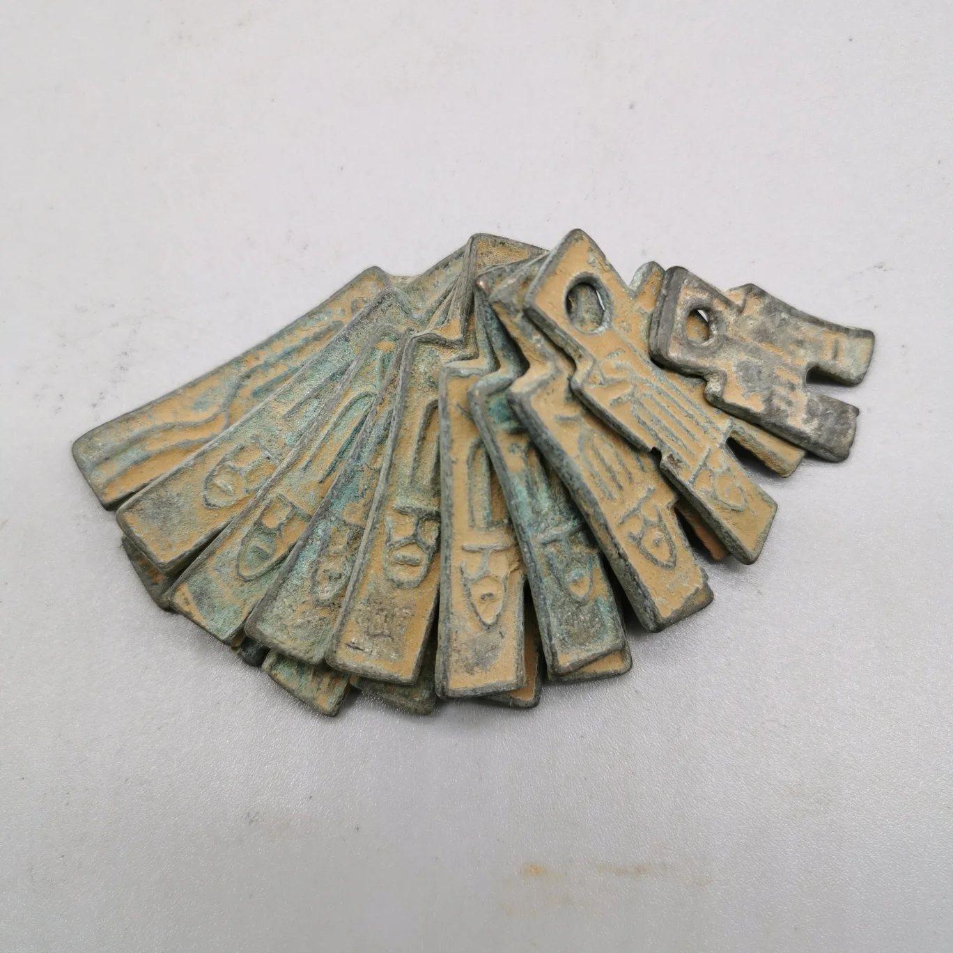 Chinese Antique Coin Bronze Commemorative Coin Qin State Knife Coin Set Ancient Coin Yan State Currency Collection