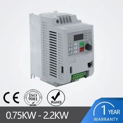 

HOT! 0.75KW/1.5KW/2.2KW Single-phase Inverter Output 3-Phase VFD Frequency Converter Adjustable Speed 220V