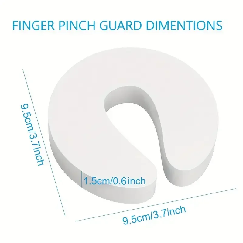 Porta Finger Pinch Guards para Segurança Infantil, Baby Proof Doors, Slam Stopper, Protetores de Espuma Extra Macia, Segurança do bebê, Finger Protect, 6Pcs