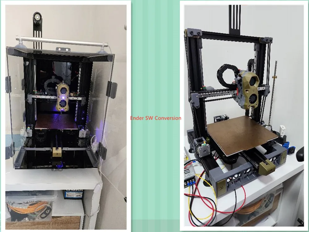 Funssor Ender3 SW CNC machined  upgrade kit for Ender 3 Pro/V2 to Switchwire 3D printer Conversion  metal  frame   parts - view 4