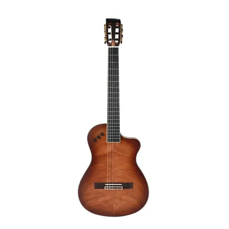 39 inch classical bakelite missing corners thin barrel mute bakelite classical nylon solid wood electric guitar