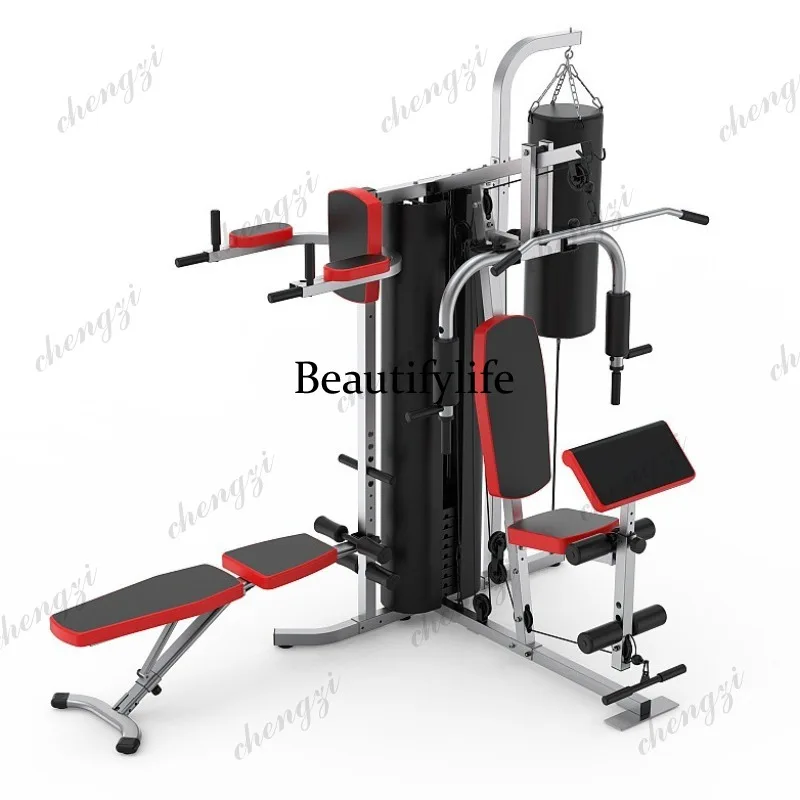 Comprehensive training equipment Household three-person boxing sandbag weight loss multi-functional combination fitness