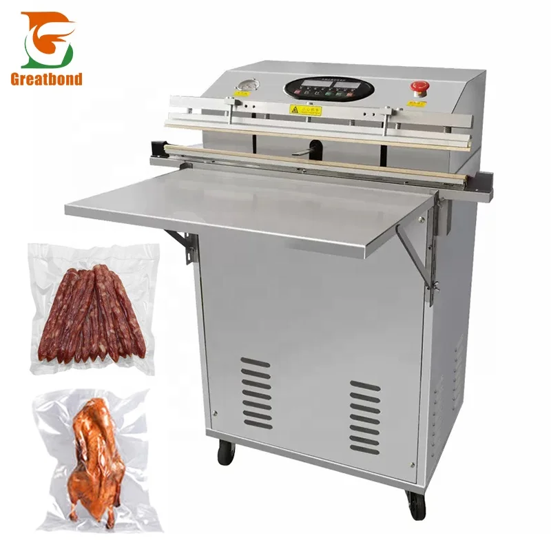 Precio bajo 500 tipo gabinete bomba doble externa comida comercial ropa almohada arroz juguetes de peluche máquina de envasado al vacío Vertical