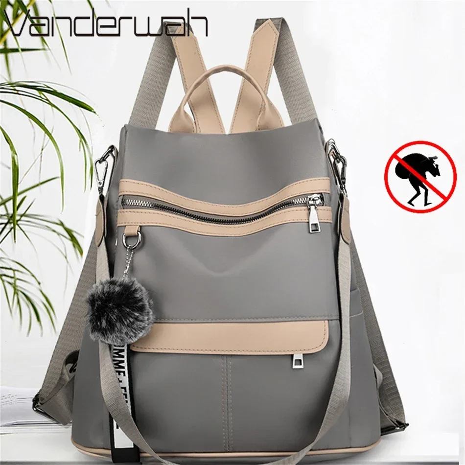 3 In 1 High Quality Anti-theft Backpack Women Waterproof Oxford Shoulder Bags School Bags for Teenager Girls Rucksack Travel Bag