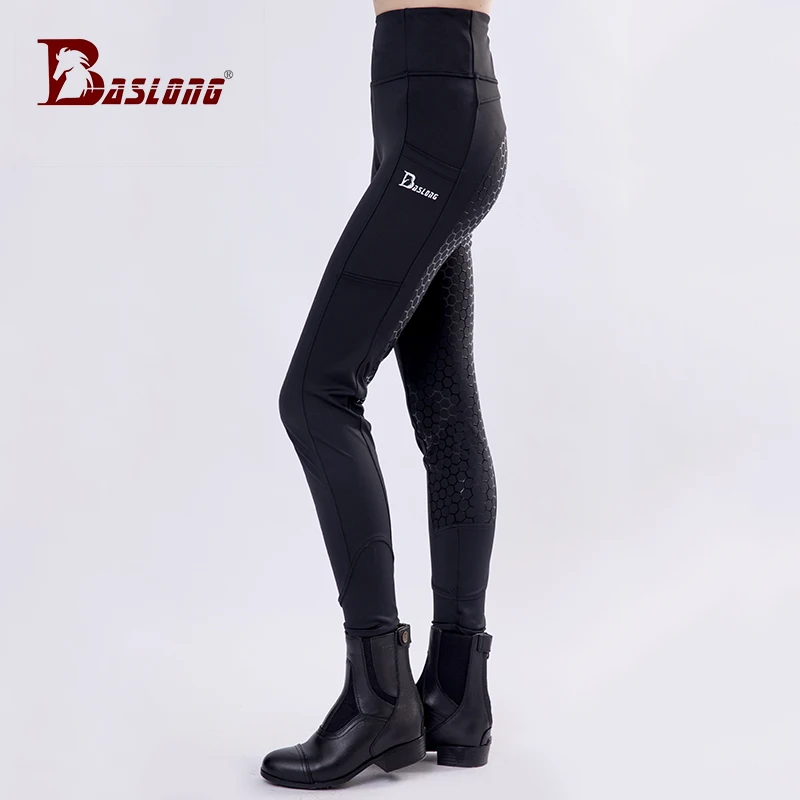 Baslong Silikonowe bryczesy jeździeckie Wiosna i lato Oddychające profesjonalne spodnie jeździeckie Damskie dziecięce ubrania jeździeckie Sprzęt rycerski Uprząż