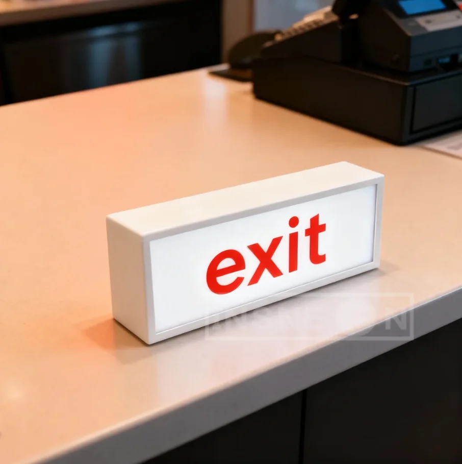 LightBox Sign 3d Printed Lamp Customizable Podcast Signage Light Up Led Lost & Found Signboard Custom Table Light Box Indoor