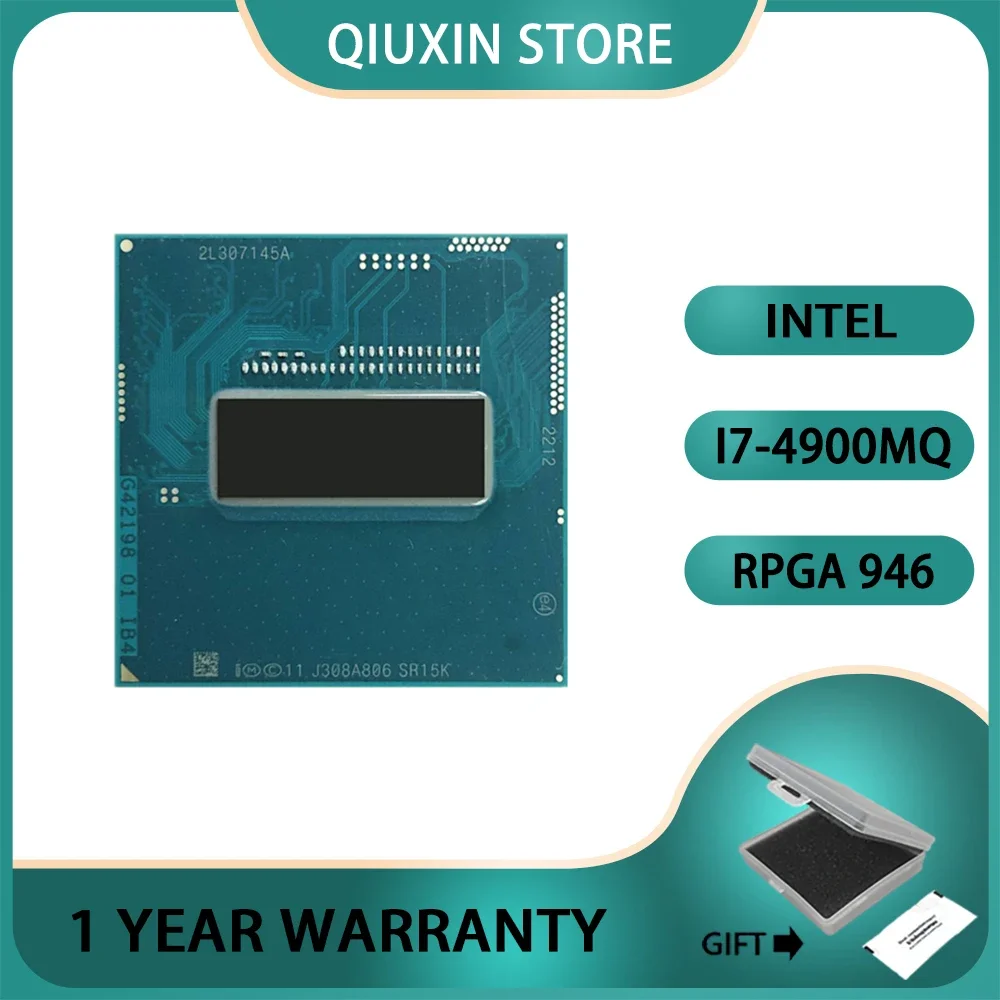 

Intel Core i7-4900MQ i7 4900MQ SR15K GHz Quad-Core Eight-Thread / rPGA946B CPU Processor 8M 47W Socket G3 2.8