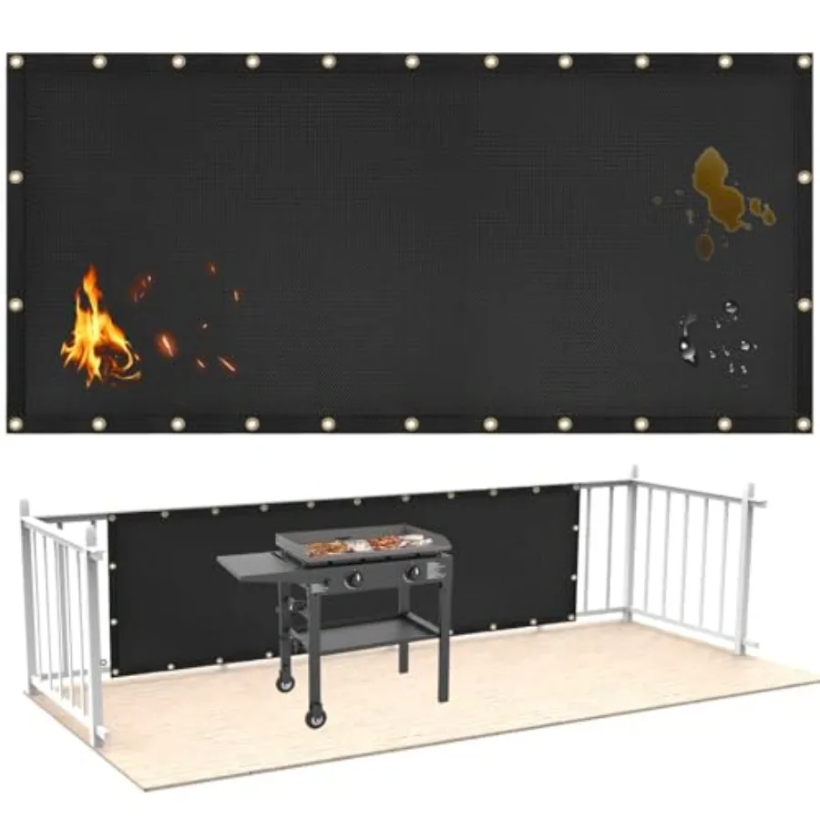 

Fireproof Heat Shield for Wall Behind Grill Protect Deck Fence from Grill Heat Heat Shield for Wood Stove Stove Wall Protector