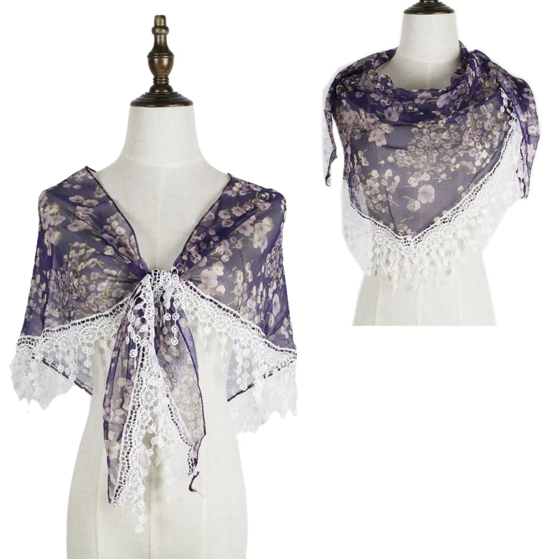 Рисунок 2 - Модный прозрачный шифоновый шарф для женщин