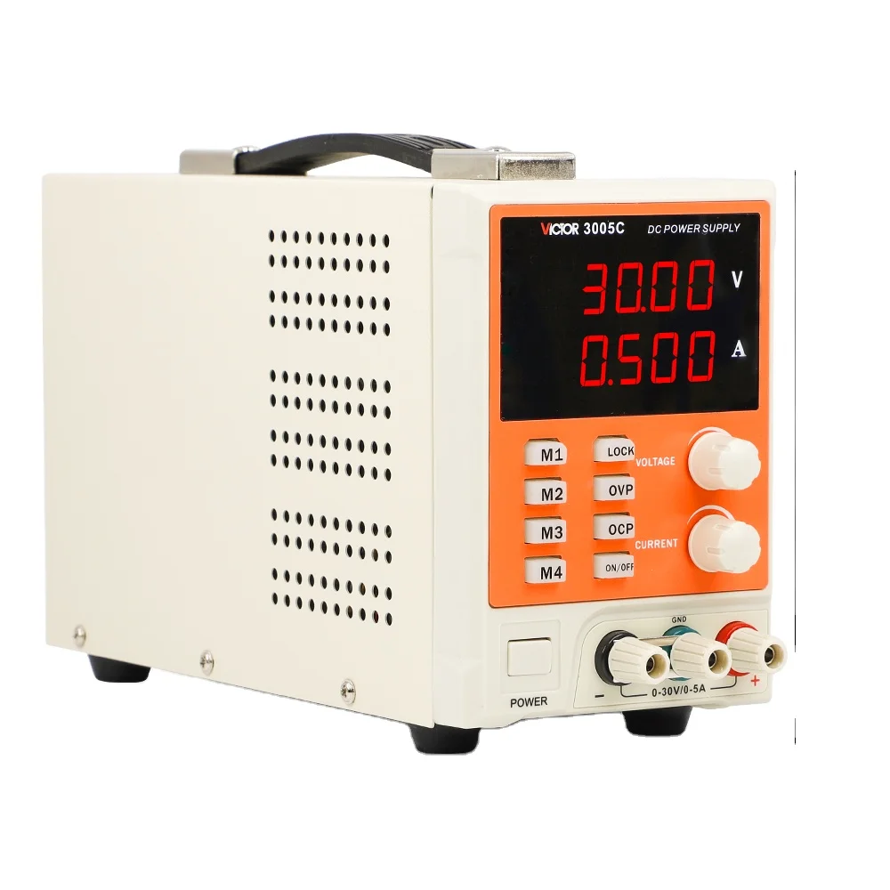 

VICTOR 3005C Bench Type Program Control Smart Linear DC Power Supply Stabilization 30V 5A Adjustable With OVP OCP 4 Bits Display