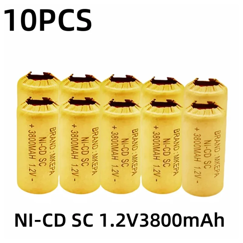 Screwdriver Electric Drill SC Batteries 1.2V 3800mah Ni-Cd Rechargeable Battey with Tab Power Tool NiCd Cells