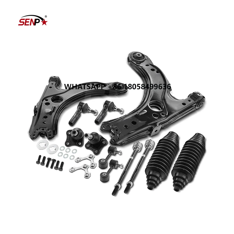 

SENP Auto Car Spare Parts Front Lower Control Arm W/ Ball Joint Tie Rod End for Golf Jetta OEM RK640176