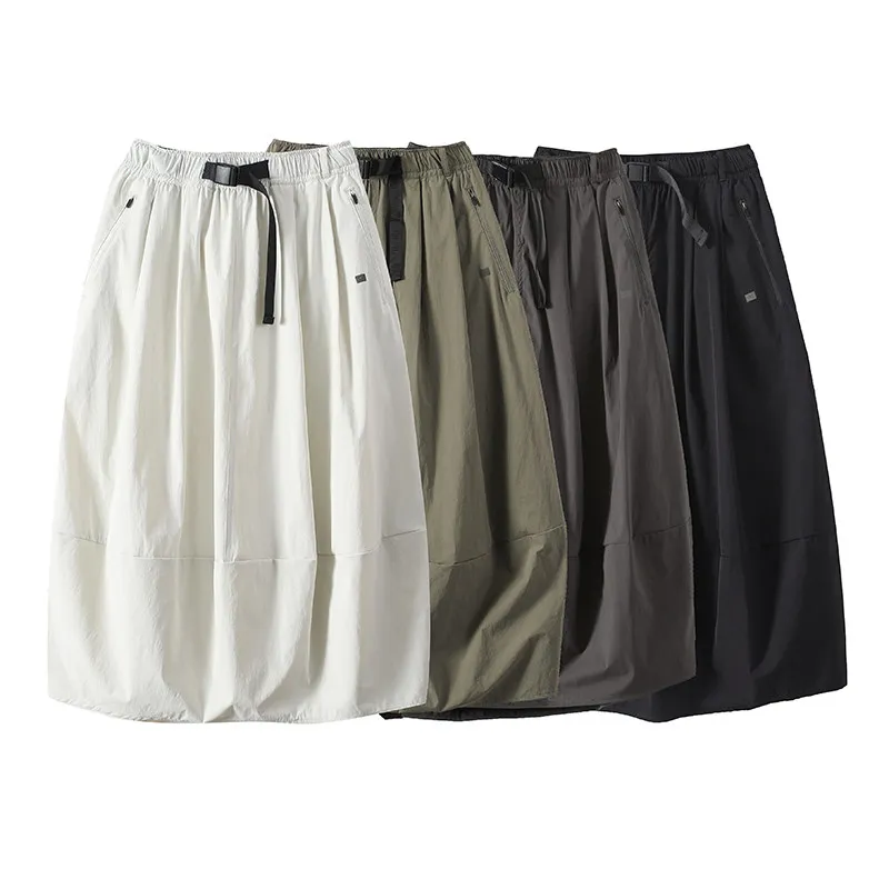 Outdoor Mountain Series Women's Casual Loose A-Line Skirt Water-Resistant Quick-Dry Workwear Half-length Flower Bud Skirt