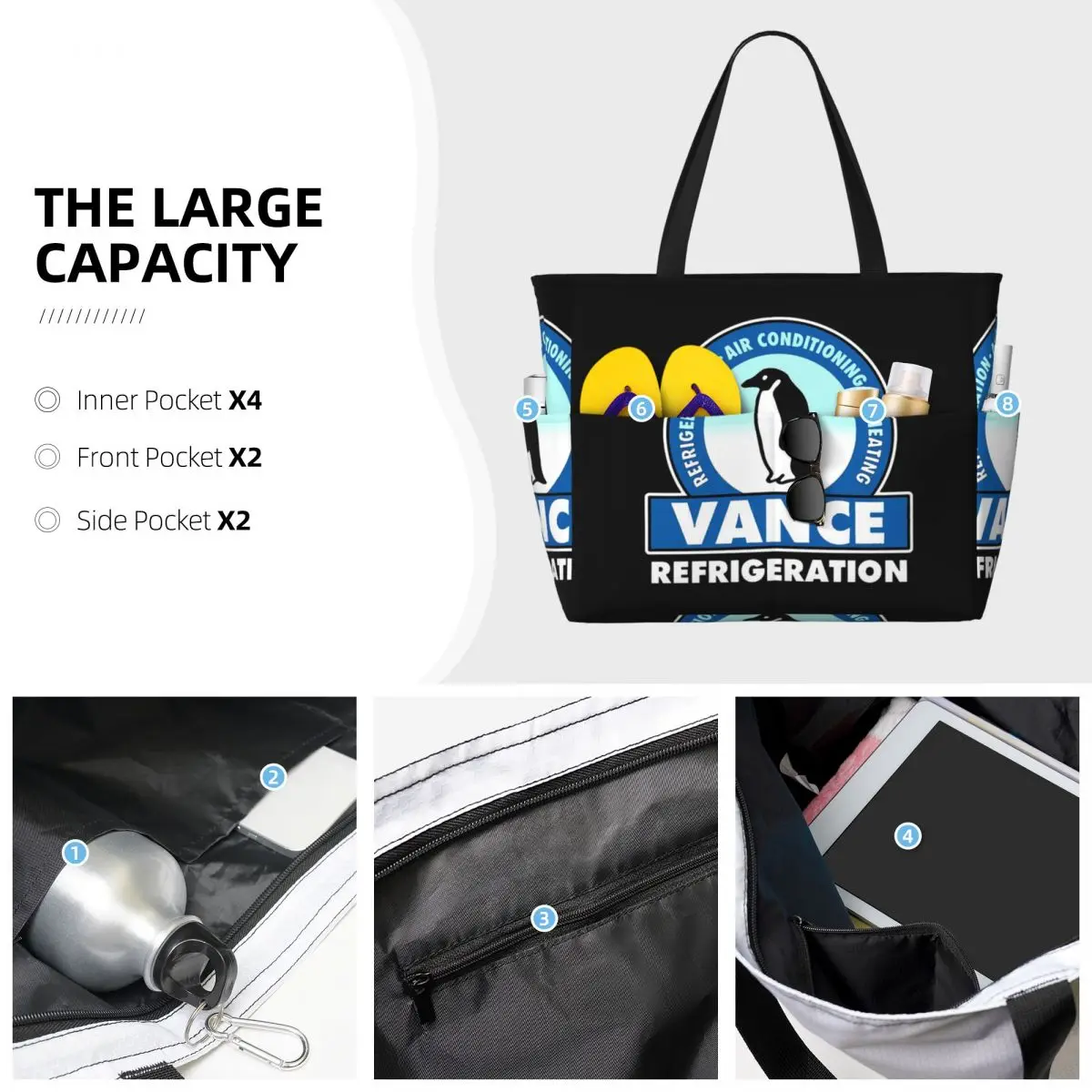 فانس التبريد حقيبة حمل على الشاطئ حقيبة رياضية رياضة اليوغا واق من المطر حقيبة حمل كبيرة المرأة حقيبة سفر حقيبة اللياقة البدنية #3