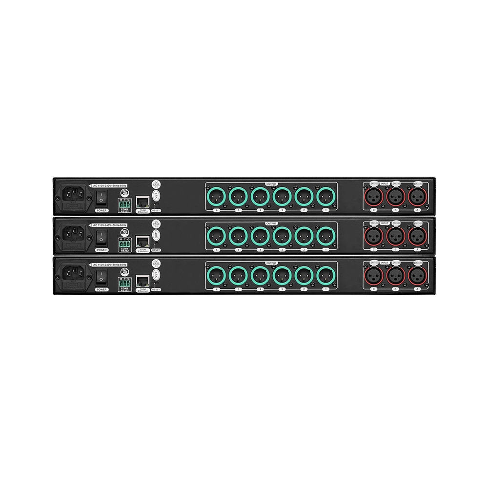 

Digital Professional Audio System 48k Audio 3 In 6 Out Processor Tweeter Speaker Subwoofer Line Array