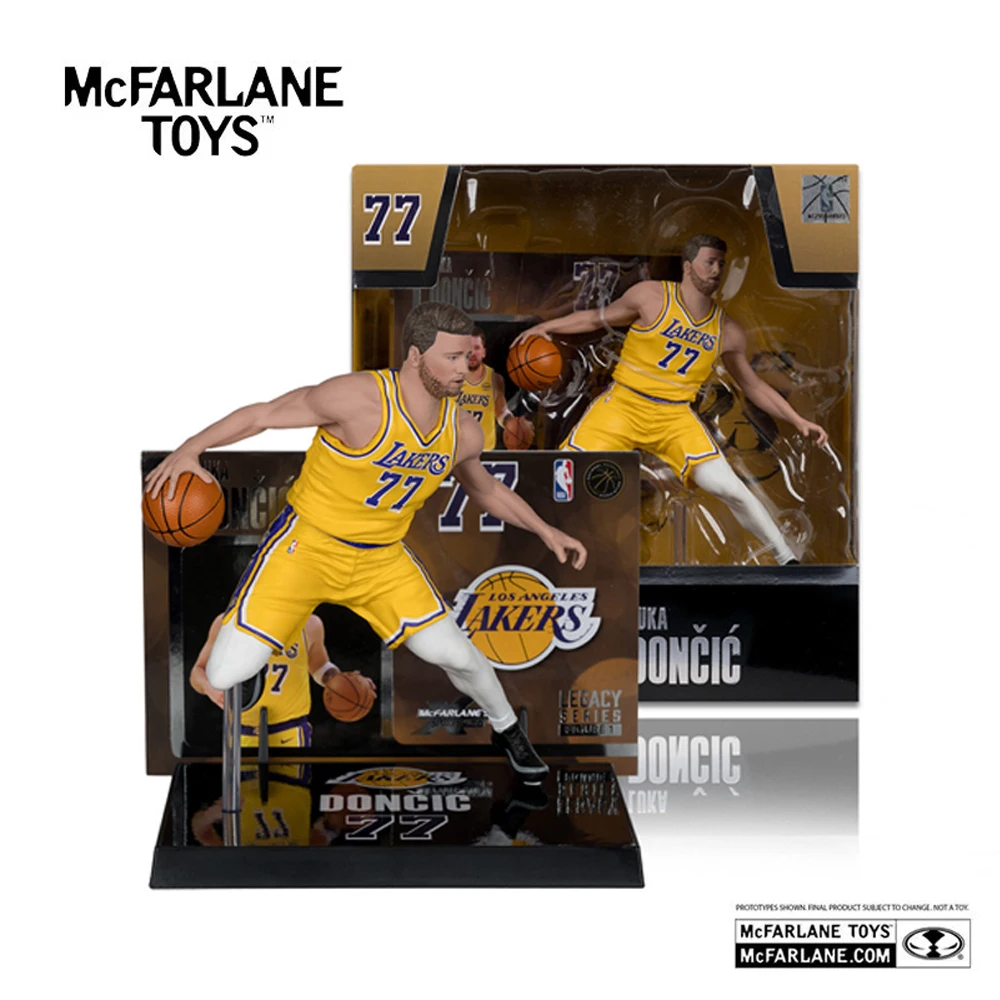 Boneco de Ação McFarlane Toys Luka Doncic Los Angeles Lakers NBA 7 polegadas - Modelo SportsPicks da McFarlane - Kit de Montagem