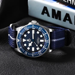 Tactical Frog Titanium Dive Watch Men 42mm NH35 Automatic Mechanical Movement Sapphire Glass 200M Waterproof BGW-9 Luminous