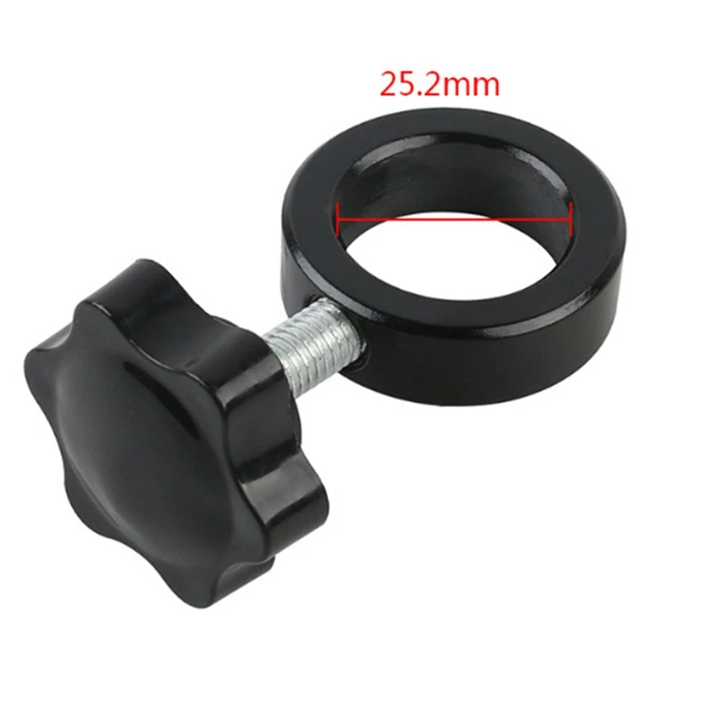 B62B Metal Column Pillar Bar Adapter for Stereo Microscope, 32mm/25mm Position Fixing Ring with Screw, Durable Microscope Parts