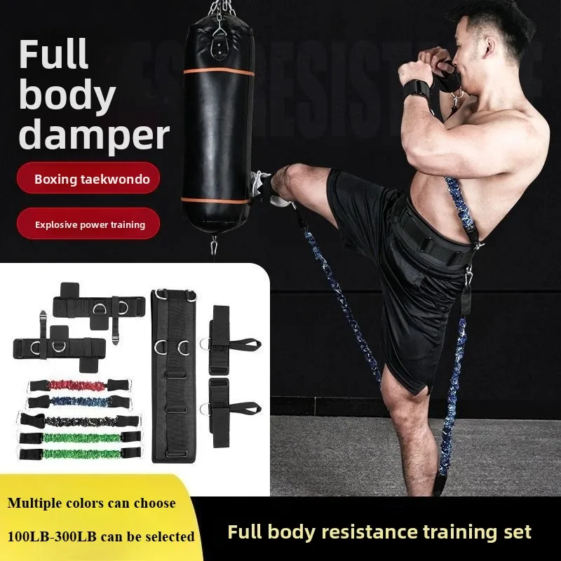 Full Body Training Resistance Band Set Elastic Band Fitness Boxing Taekwondo Jumping Strength Training Pull-up Device