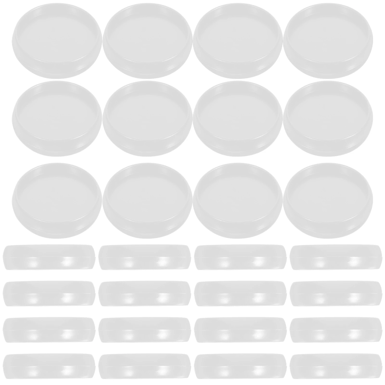 55Pcs Round Plastic Loose Leaf Binder Discs Mushroom Buckle Small Binding Discs for Notebook Scrapbook Diary Planner Binding