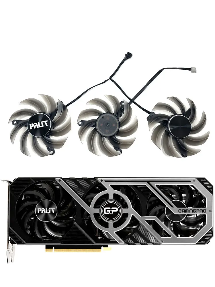 Nowy oryginalny 1 zestaw RTX 3080 GamingPro GPU Fan, dla Palit RTX 3060Ti, 3070, 3070Ti, 3080, 3080Ti, 3090 GamingPro wentylator karty graficznej — zdjęcie produktu 7