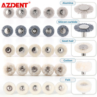 AZDENT 5pcs Dental Polishing Brush Wheel RA 2.35mm Teeth Polisher For Low Speed Handpiece Dentistry Tools
