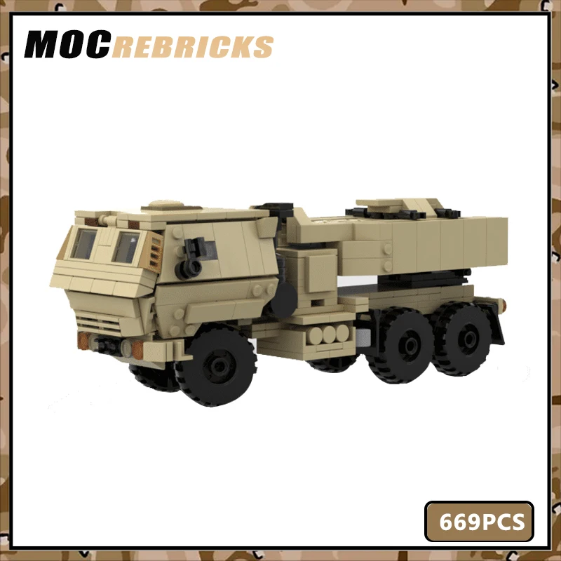 MOC Building Block Military Vehicles M142 Himars Series Personnel Carrier Educational Assembled Toys Brick Kid's Christmas Gifts