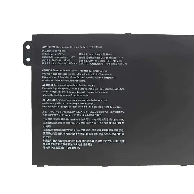 بطارية كمبيوتر محمول 15.2 فولت 3545 مللي أمبير AP18C7M لشركة أيسر سويفت 5 SF514-54GT SF514-54T لسلسلة أيسر ConceptD 3 CN315-72 SF313-52 313-53 #3