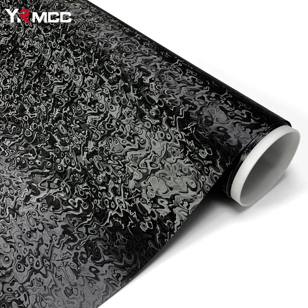 PET Carbon Fiber Sticker Ghost Black Modified Film Waterproof Car Body Tuning Decoration Carbon Film Motorcycle Auto Accessories