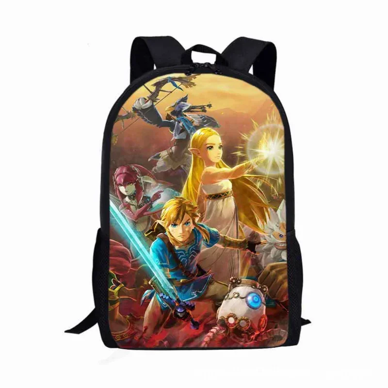 Game The Legend of Zeldaes Schoolbag Children Backpack Big Capacity Travel Laptop Bag Kawaii Student Cosplay Backpack Kids Gift