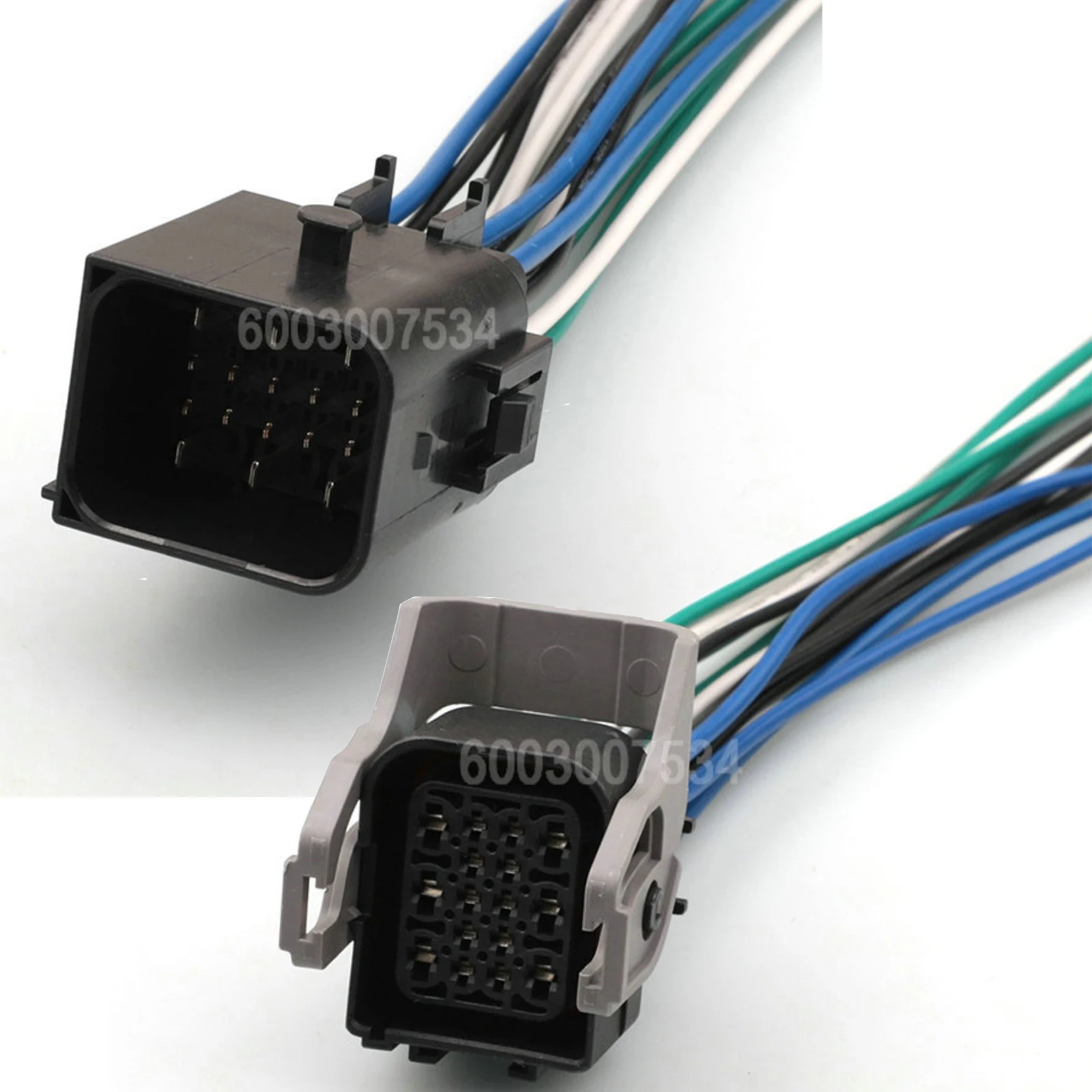 

16 Pin Automobile Black Wiring Connector Waterproof Male Female Plug Socket 1743354-2 1743350-2 1743350-0