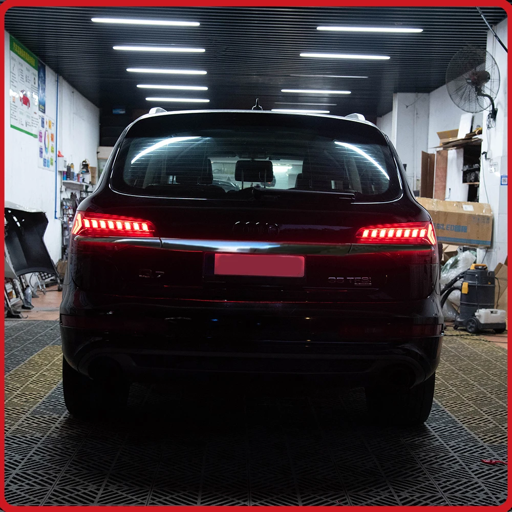 For Audi Q7 Car Tail Light Assembly 2006-2015 Upgraded Latest Design Start Animation LED Tail Light Car Tools Accessories