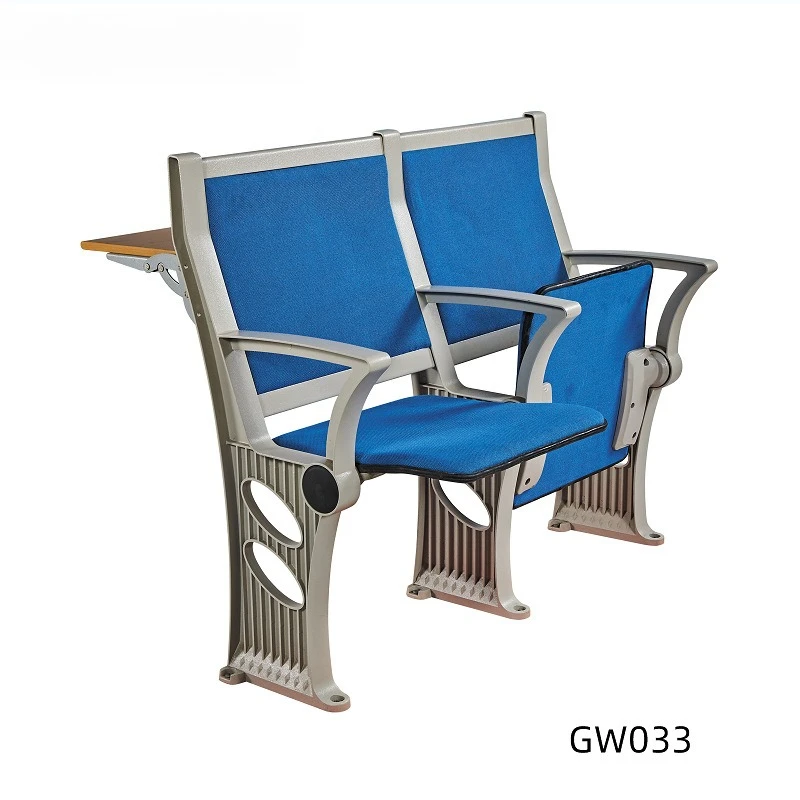 Ladder desks and chairs University classroom row chairs Aluminum alloy desks and  Multimedia lecture hall Flap row