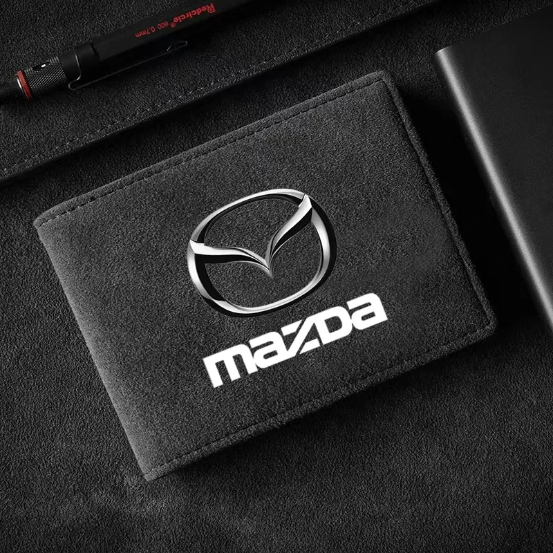 1Pcs Portable Car Driver License Holder PU Leather Card Bag For Mazda 3 4 5 6 7 8 CX-3 CX-4 CX-5 CX-7 CX-9 Axela 6 RX8 7 MX3 MX5