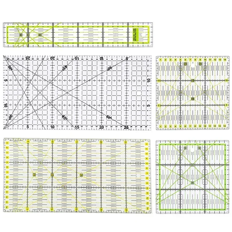 1pc Patchwork Ruler Quilting Tools Sewing Patchwork Rulers Fabric Cloth Cutting Ruler Drawing Ruler Tailor Sewing Accessories