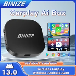 Binize CarPlay Ai Box Wireless Carplay ＆ Android auto 2G+32G Android System For Toyota Volvo VW Kia Hyundai Mazda Peugeot