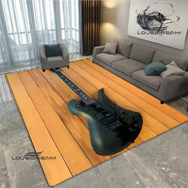 B.C.rich guitar logo printed carpet Living room bedroom non -slip carpet Yoga mat Outdoor carpet kawaii rug birthday gift