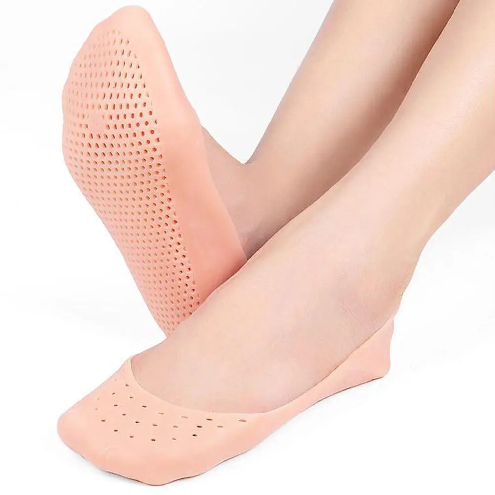 2Pairs High-Quality Foot Care Socks Stretchy Moisturizing Sebs Socks Lightweight Travel Friendly Easy Wash Wear Resistant