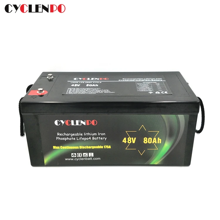 China factory direct supply long life li-ion lifepo4 48v 80ah battery