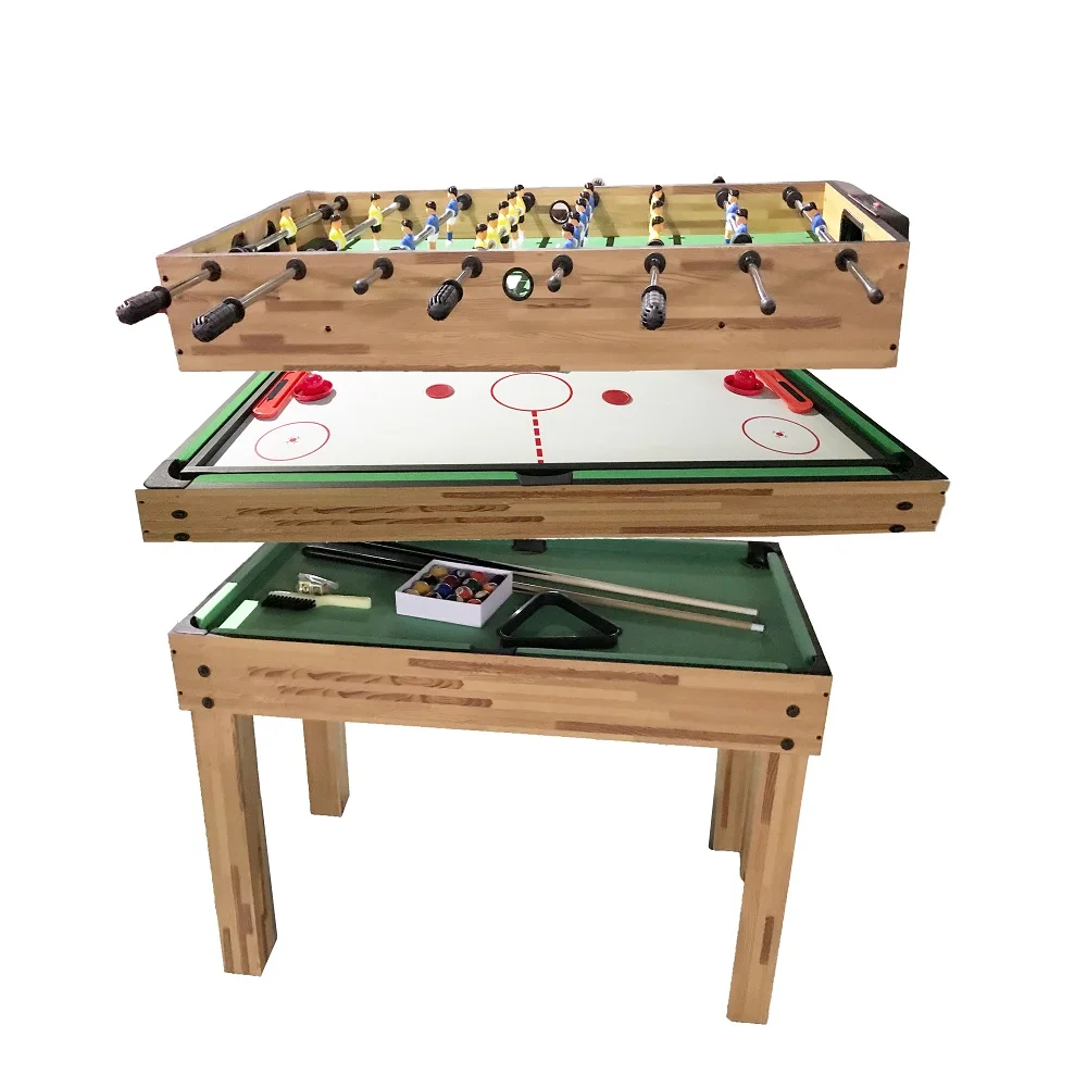 

Multi Function Portable 5 in 1 Combination Game Table Include Pool Table Foosball Table air Hockey