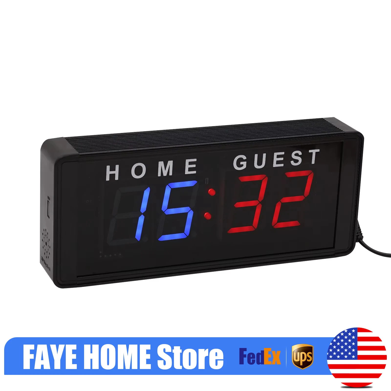 

Modern Portable Tabletop Electronic Digital Scoreboards, Led Scoreboard Black