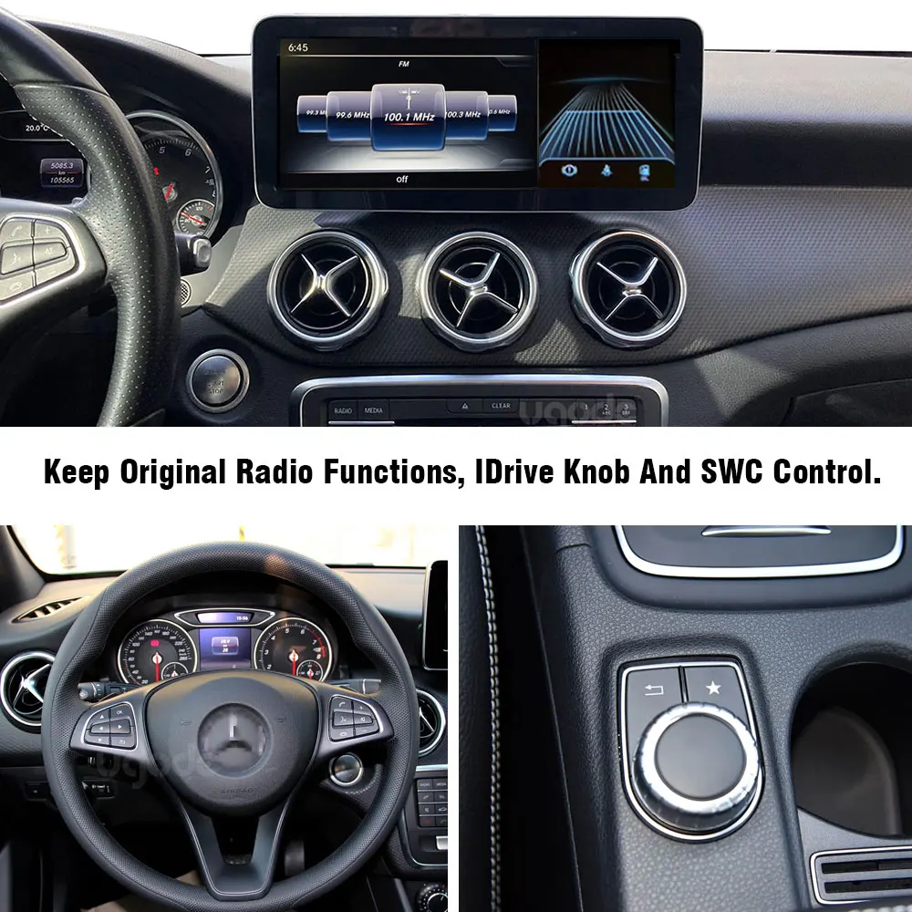 Linux CarPlay Android Auto Screen Car Radio Upgrade for Mercedes Benz GLE GLS