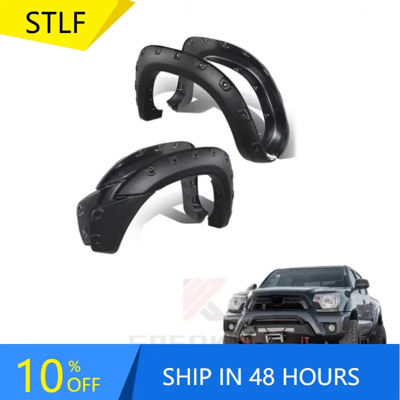 

Zuimi High-end Spedking Pickup Accessories Textured Pocket Bolt/Rivet Fender Flares Wheel Cover For Tacoma 2012-2015
