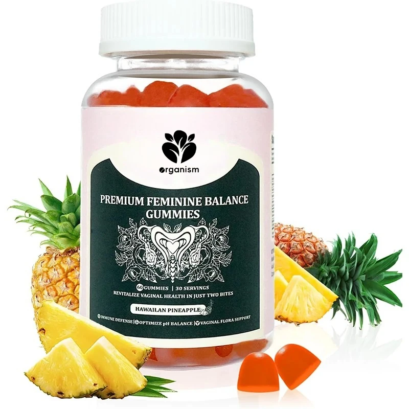 

Balanced gummies, women's health probiotics for pH and immune support&natural pineapple flavor -60 gummies
