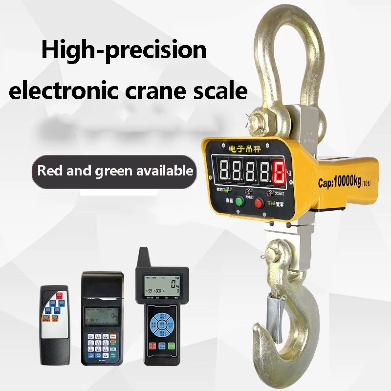 Electronic Hanging Scale LED Display 1T2T3T5T Portable Heavy duty Industrial Hook Scale Electronic Scale