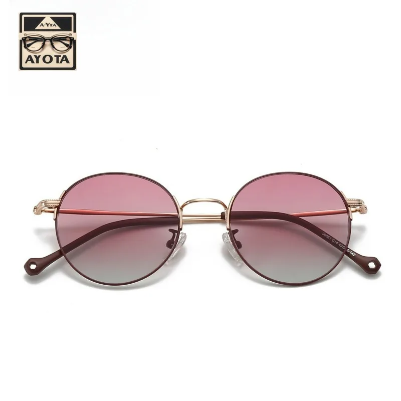 

2025 New Fashion High Quality Pure Titanium Round Frame Polarizing Driving Sunglasses Men Women The Same Type of Street Eyewear