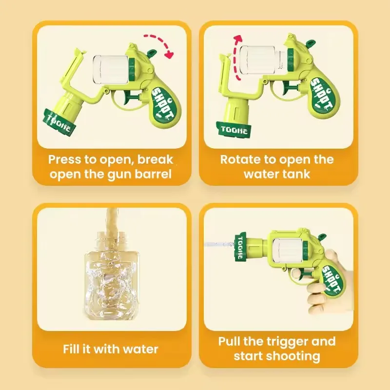 Pistolet à eau automatique, Mini Machine d'arrosage à pression d'eau, jeu de tir en plein air, plage, piscine, jouet de combat, cadeau d'anniversaire pour enfants