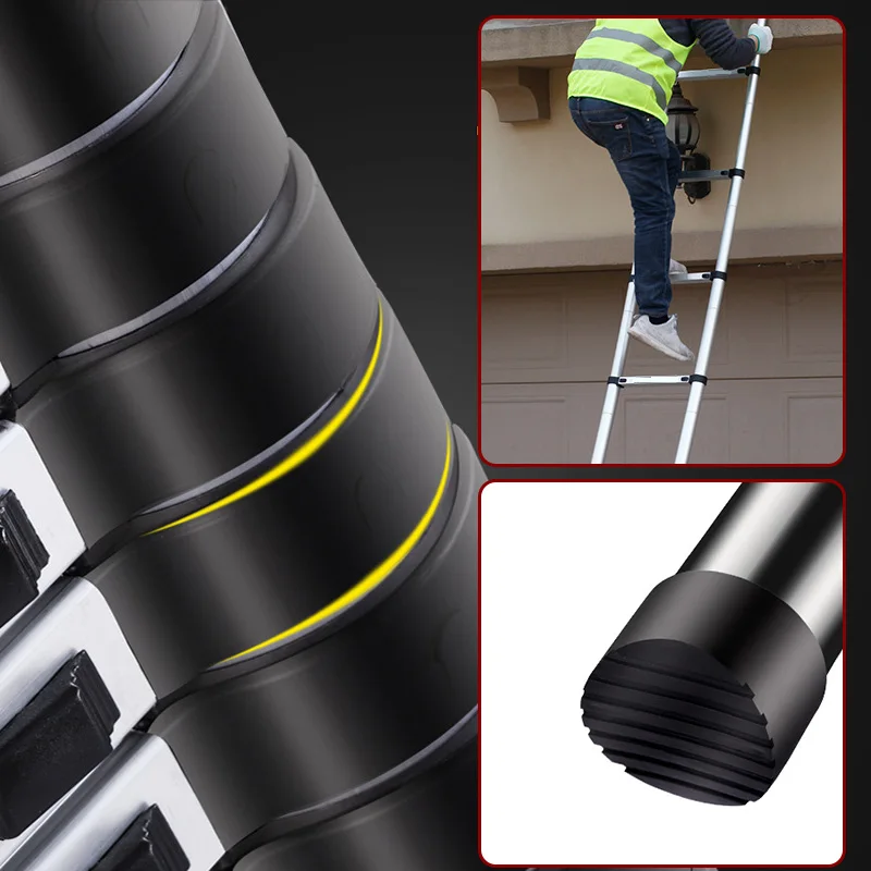 1.8m Multifunction Folding Telescopic Ladder Climbing Herringbone Ladder Household Folding Ladder Aluminum Step Ladders Stable S