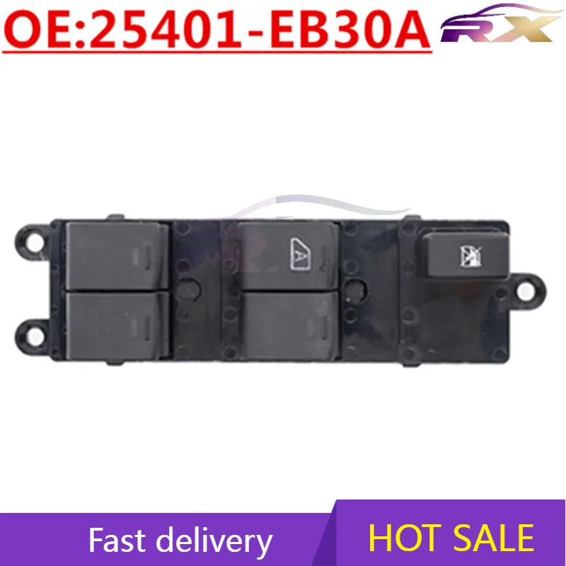 

OEM:25401-EB30A Left Drive Power Window Master Control Switch For Nissan Navara