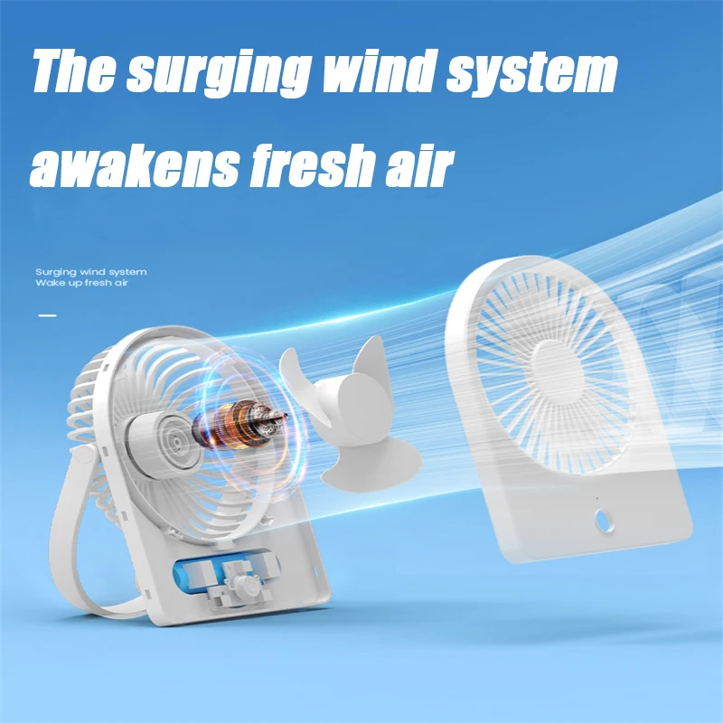 2024 xiaomi neue hochwertige batterie betriebene persönliche Tisch ventilator USB wiederauf ladbare Mini tragbare 2 in 1 Hand ventilatoren Tisch ventilator